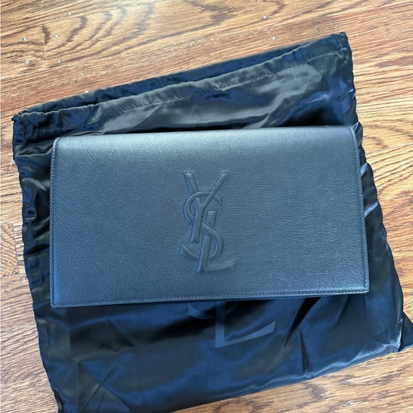 Yves Saint Laurent Black Clutch - Picture 2 of 8